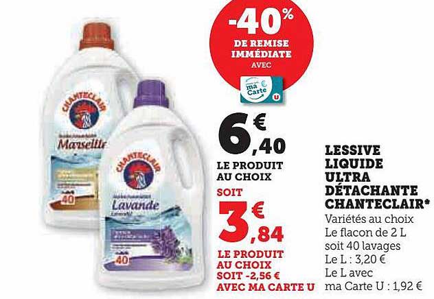 lessive liquide ultra détachante chanteclair