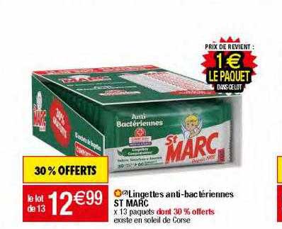 lingettes anti-bactériennes st marc