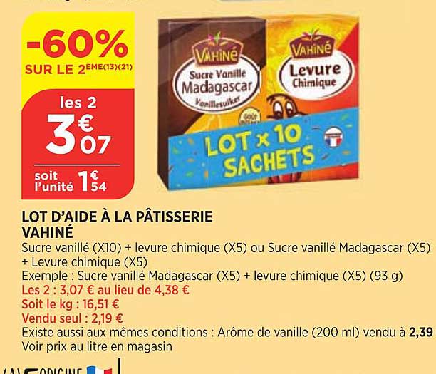 lot d'aide à la pâtisserie vahiné