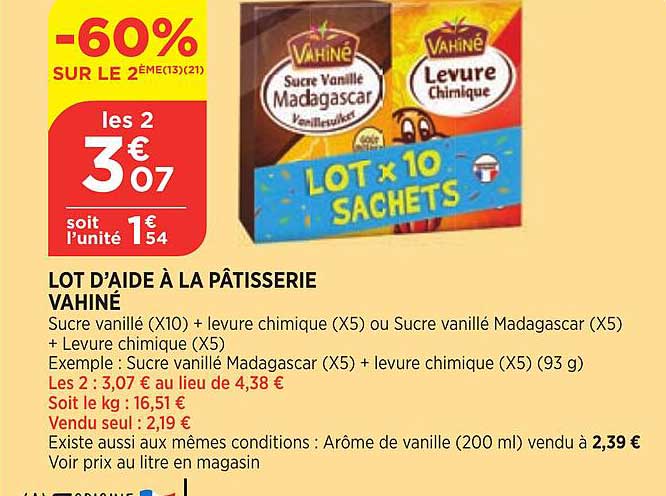 lot d'aide à la pâtisserie vahiné