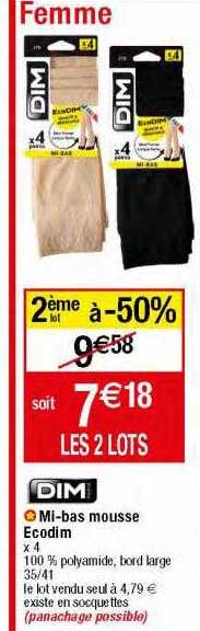 mi-bas mousse ecodim dim