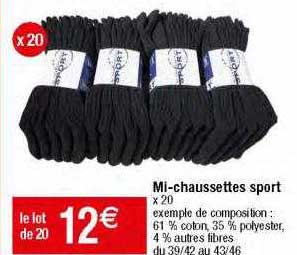 mi-chaussettes sport