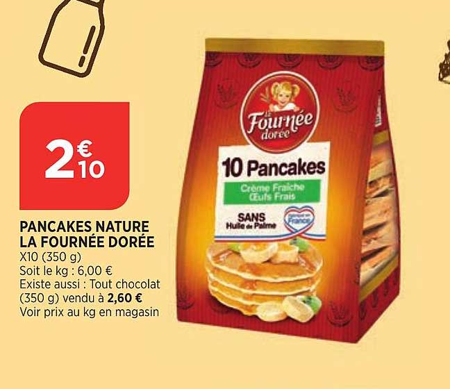 Pancakes Nature La Fournée Dorée