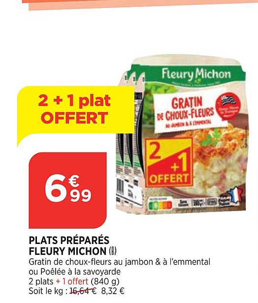 plats préparés fleury michon