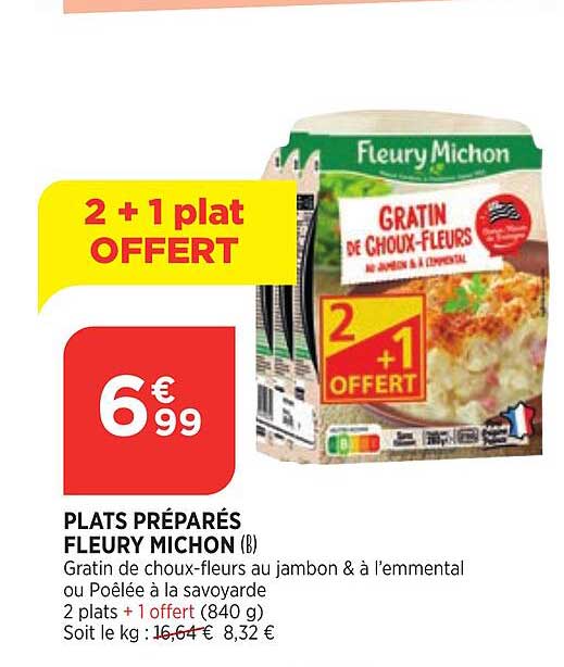 plats préparés fleury michon