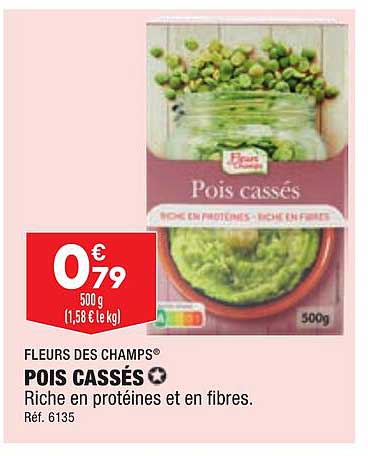 pois cassés fleurs des champs