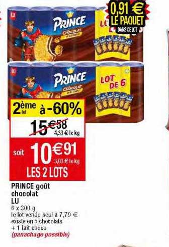 Prince Goût Chocolat Lu
