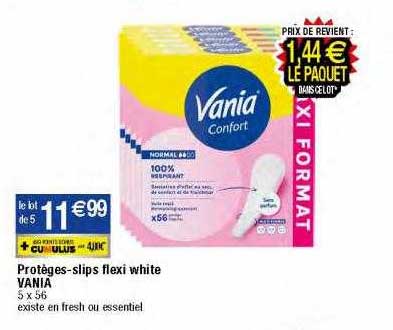 protèges-slips flexi white vania