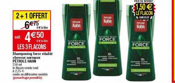 shampooing force vitalité cheveux normaux pétrole hahn
