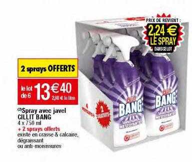 spray avec javel cillit bang