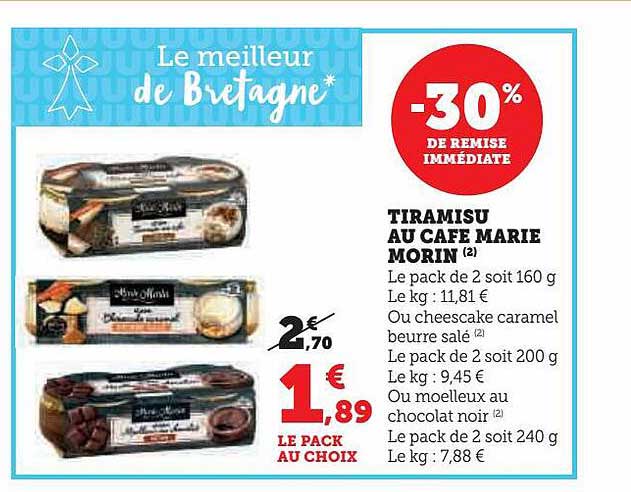 Tiramisu Au Café Marie Morin