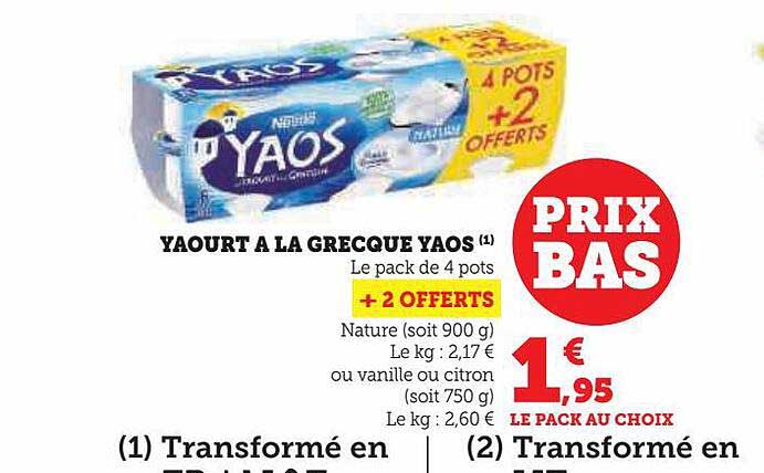 Yaourt à La Grecque Yaos