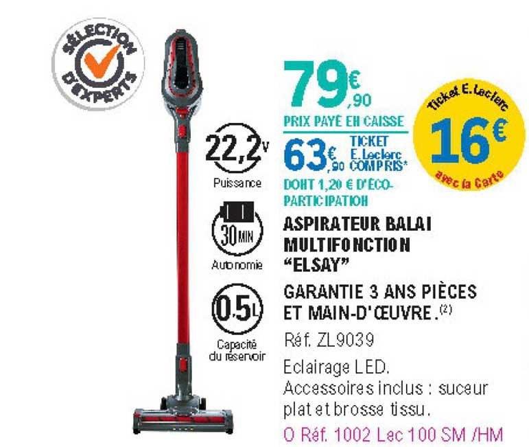 Aspirateur Balai Multifonction "elsay"