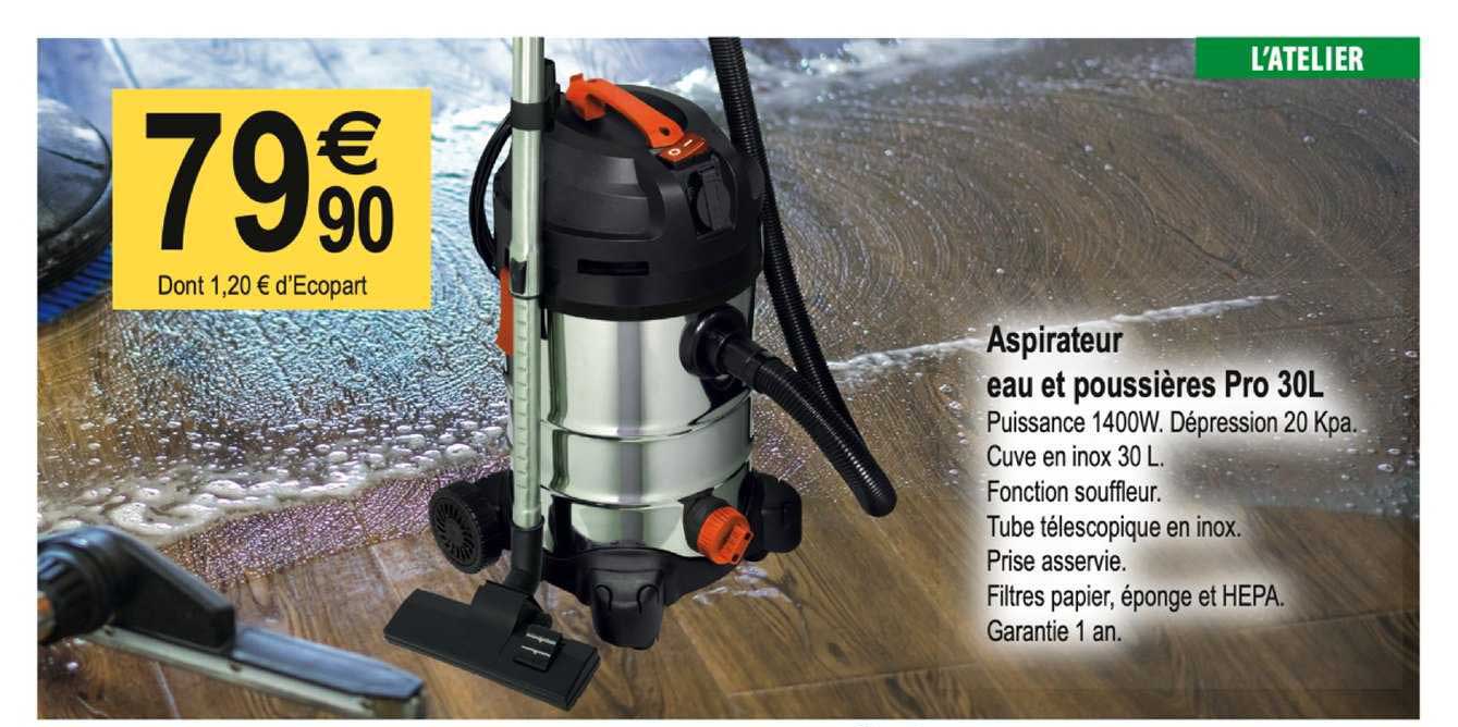Aspirateur Eau Et Poussières Pro 30 L