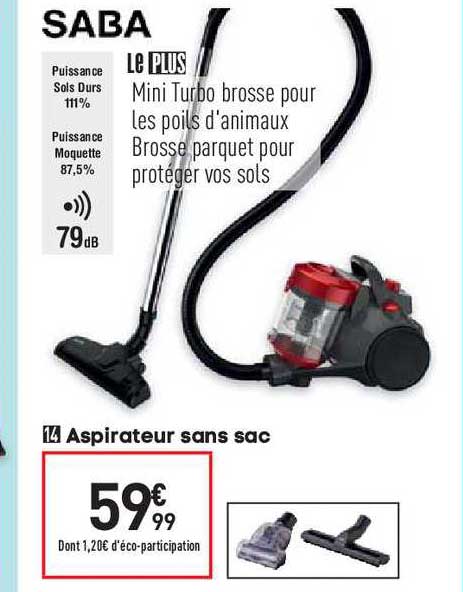 Aspirateur Sans Sac Saba