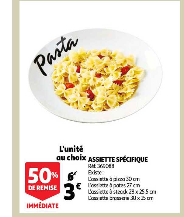 assiette spécifique