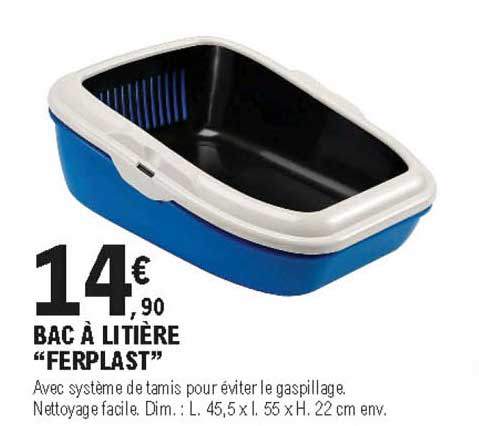 bac à litière "ferplast"