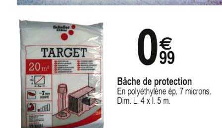 bâche de protection target