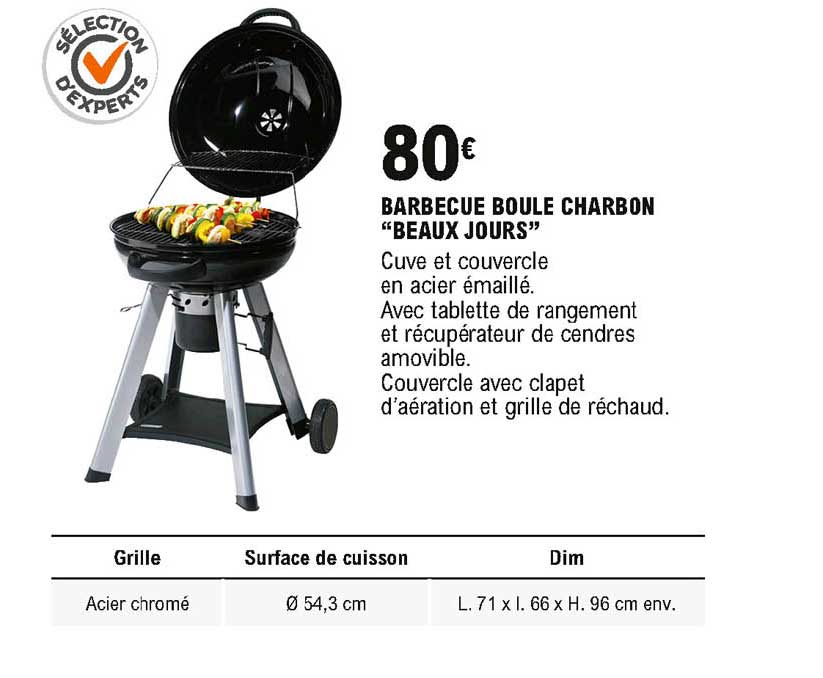 barbecue boule charbon beaux jours