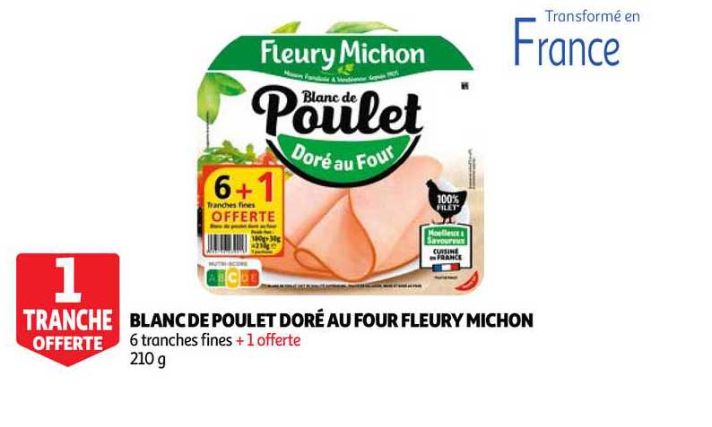 blanc de poulet doré au four fleury michon