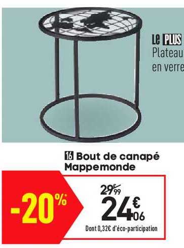 bout de canapé mappemonde