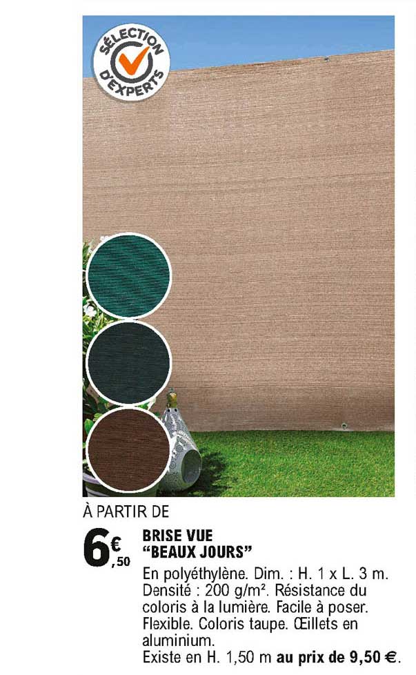 brise vue beaux jours