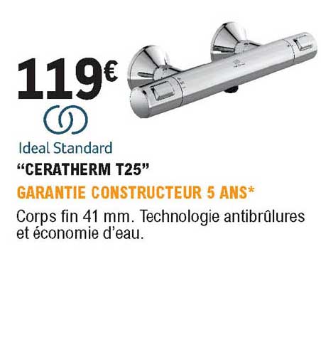 ceratherm t25 ideal standard