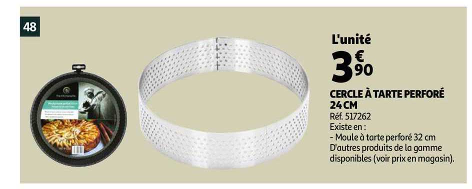 cercle à tarte perforé