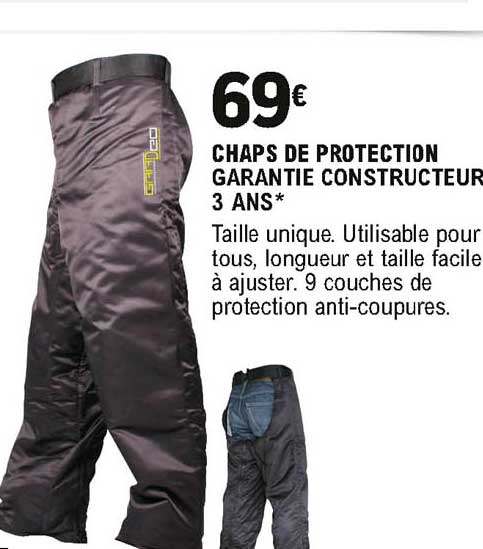 chaps de protection