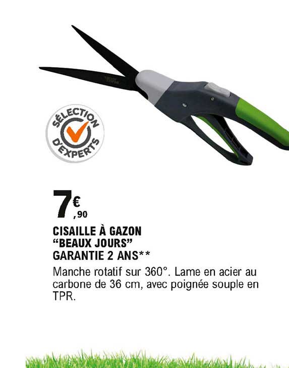 cisaille à gazon beaux jours