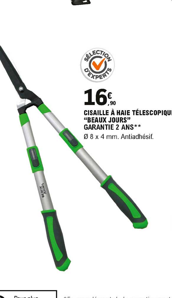 cisaille à haie télescopique beaux jours