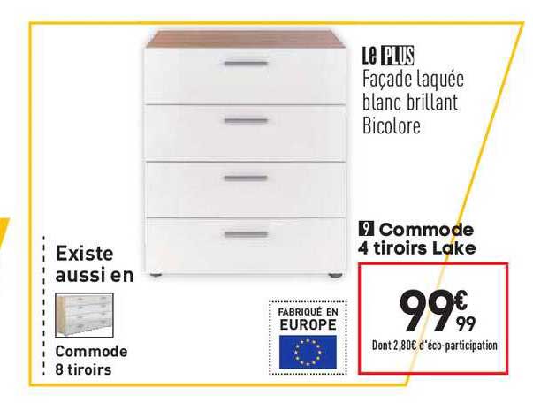 Commode 4 Tiroirs Lake