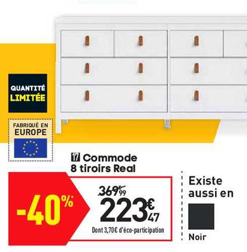 commode 8 tiroirs real