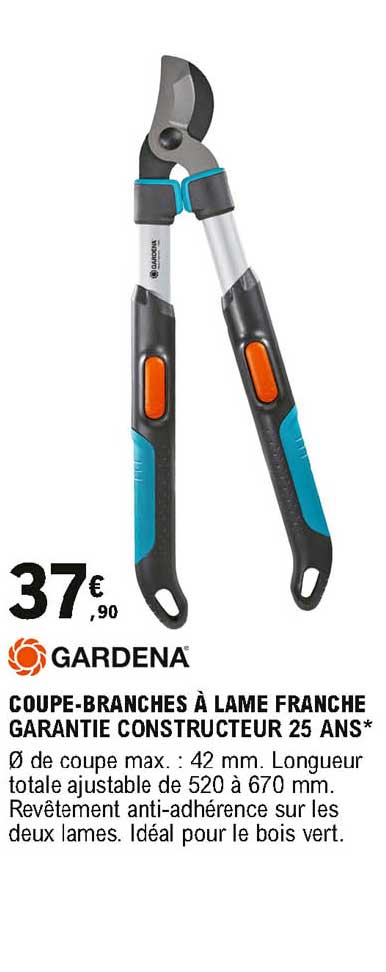 coupe branches à lame franche gardena