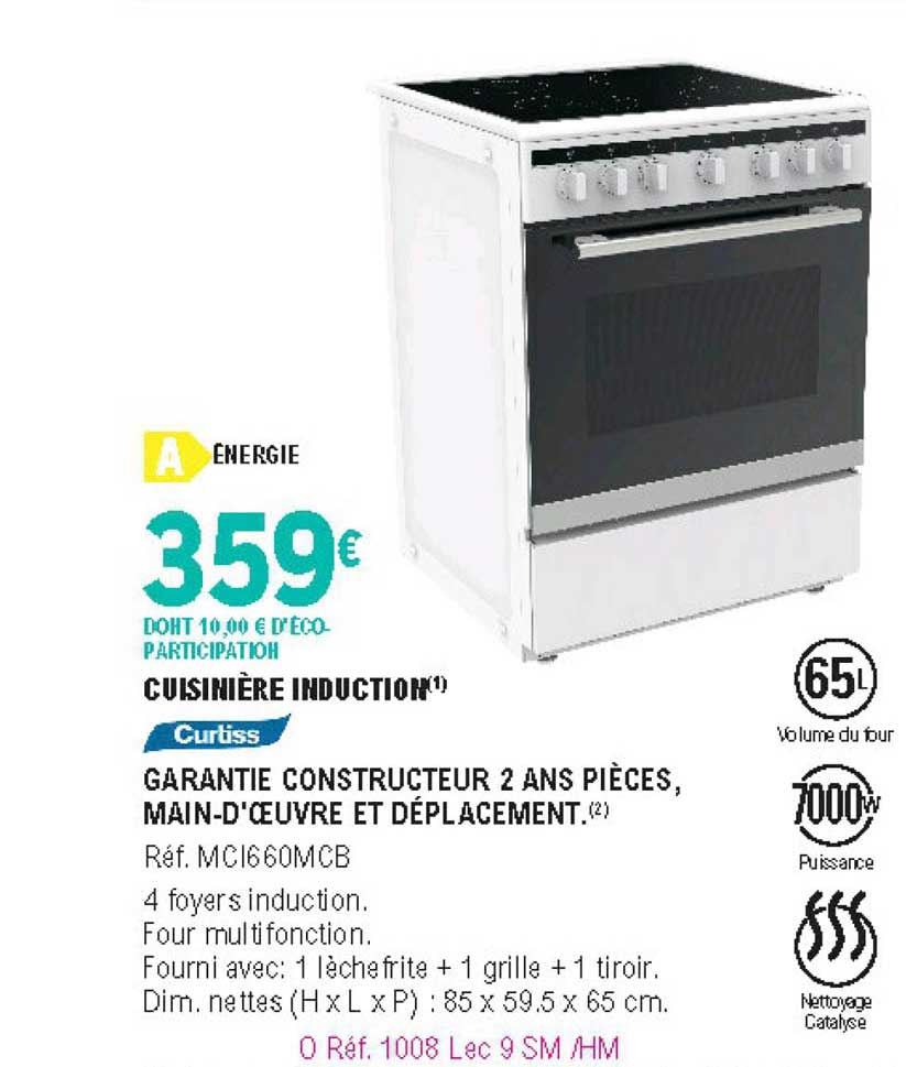 Cuisinière Induction Curtiss