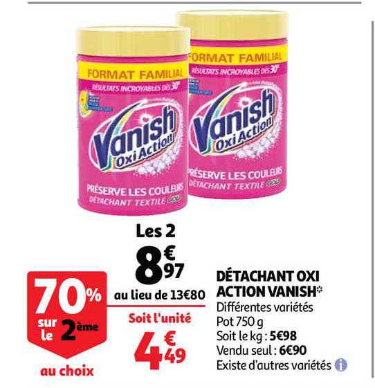 détachant oxi action vanish
