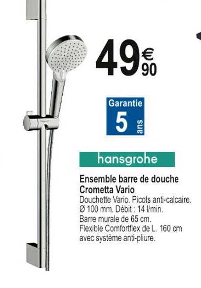 ensemble barre de douche crometta vario