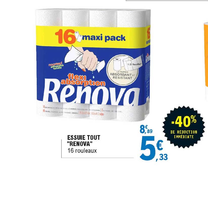 essuie tout "renova"