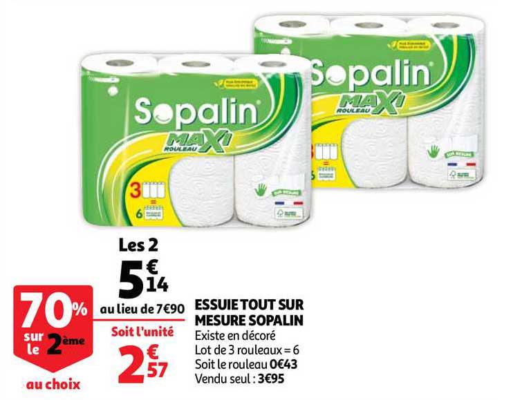 essuie tout sur mesure sopalin