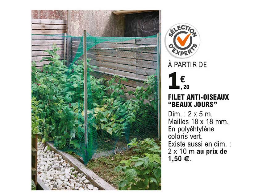 filet anti oiseaux beaux jours