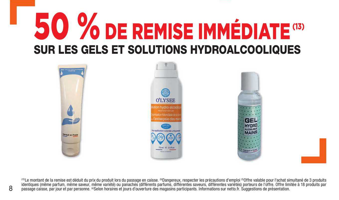gels et solutions hydroalcooliques