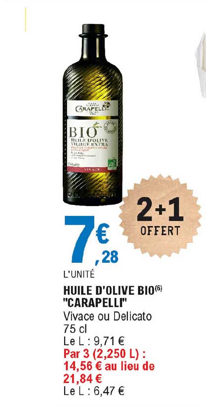Huile D'olive Bio "carapelli"