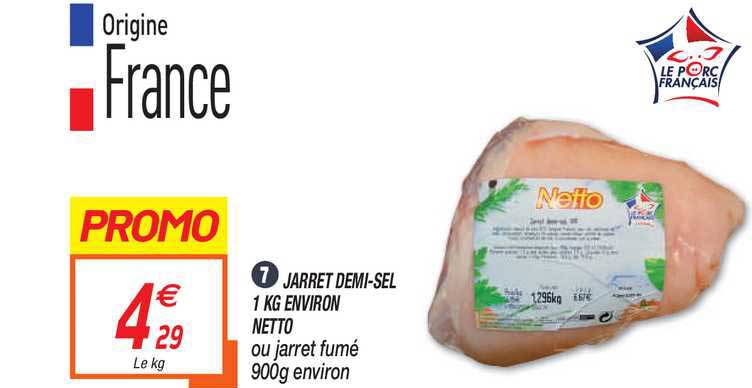 jarret demi-sel 1 kg environ netto