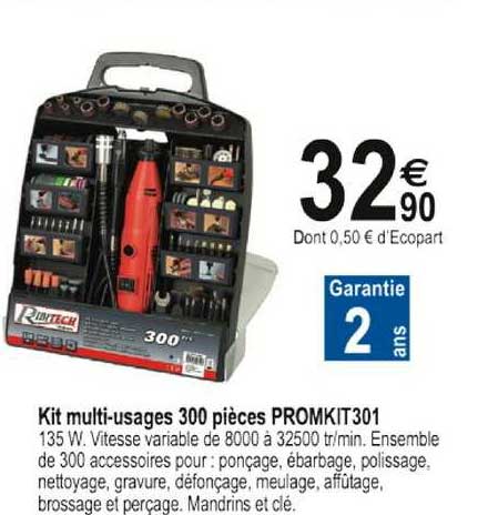 kit multi-usages 300 pièces promkit 301