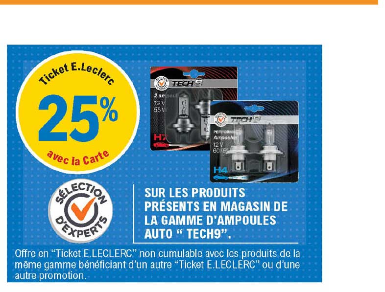 la gamme d'ampoules auto "tech9"