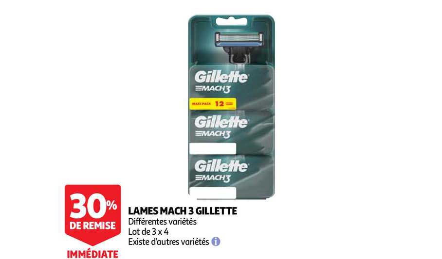 lames mach 3 gillette