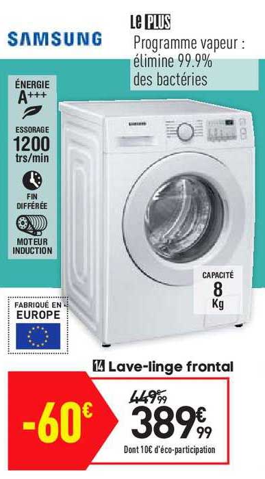 lave-linge frontal samsung