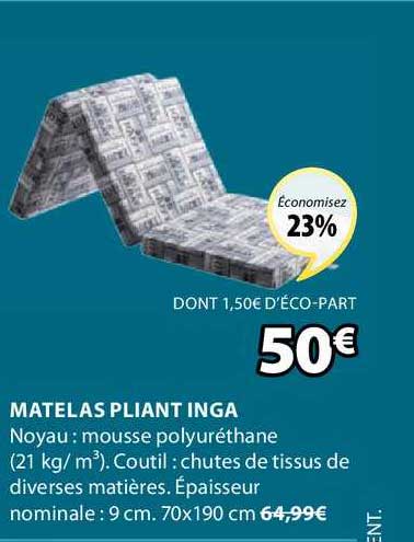 Matelas Pliant Inga
