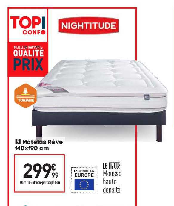 Matelas Rêve 140 X 190 Cm
