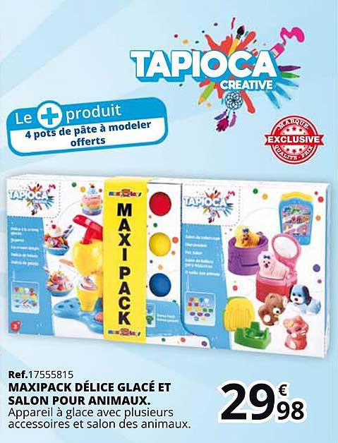 maxipack délice glacé et salon pour animaux